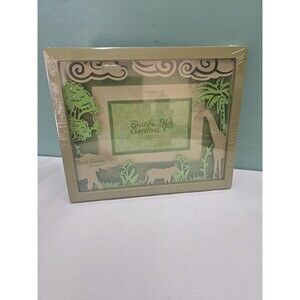 Busch Gardens Shadow Box Animal Silhouette Frame Elephant Giraffe-READ
